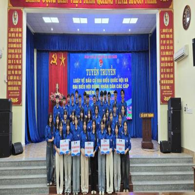 ĐOÀN XÃ KIM THÀNH TỔ CHỨC HỘI NGHỊ TUYÊN TRUYỀN VÀ TRIỂN KHAI CUỘC THI TÌM HIỂU VỀ BẦU CỬ QUỐC HỘI VÀ HĐND CÁC CẤP