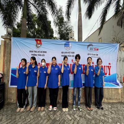 ĐOÀN PHƯỜNG TRẦN LIỄU: LAN TỎA YÊU THƯƠNG TỪ HOẠT ĐỘNG RỬA XE GÂY QUỸ