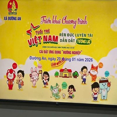 ĐƯỜNG AN: TỔ CHỨC CHƯƠNG TRÌNH TƯ VẤN HƯỚNG NGHIỆP VÀ TRẢI NGHIỆM NGHỀ NGHIỆP CHO ĐỘI VIÊN LỚN