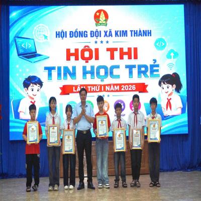 TUỔI TRẺ KIM THÀNH: TỔ CHỨC THNAHF CÔNG HỘI THI TIN HỌC TRẺ NĂM 2026