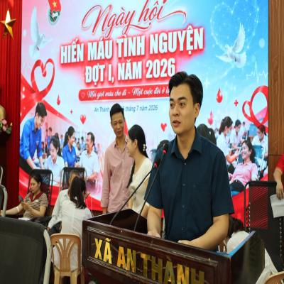 TUỔI TRẺ AN THÀNH TÍCH CỰC THAM GIA HIẾN MÁU TÌNH NGUYỆN NĂM 2026