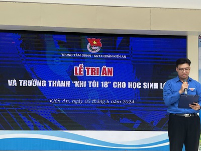 Trung tâm GDNN - GDTX quận Kiến An tổ chức Lễ tri ân và trưởng thành 