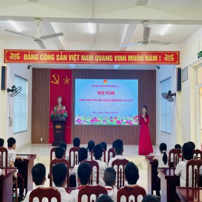 HỘI ĐỒNG ĐỘI PHƯỜNG HỒNG AN TRIỂN KHAI VIẾT THƯ GỬI ĐẠI HỘI ĐOÀN CÁC CẤP