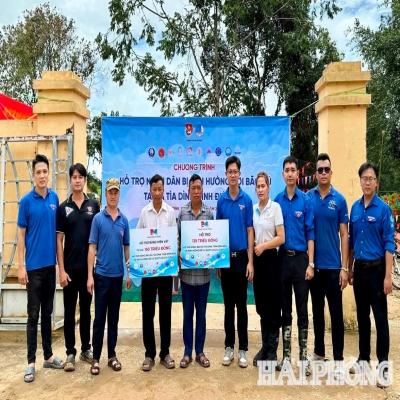 Tuổi trẻ Hải Phòng hỗ trợ đồng bào Điện Biên bị thiệt hại do mưa lũ