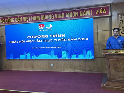 Quận Kiến An: Ngày hội việc làm trực tuyến năm 2024