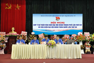Đoàn TNCS Hồ Chí Minh huyện Bạch Long Vỹ tổ chức hội nghị tham gia đóng góp vào dự thảo văn kiện Đại hội Đoàn Thành phố lần thứ XIV và toàn quốc lần thứ XII