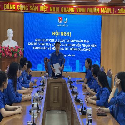 Sinh hoạt CLB Lý luận trẻ Quý I năm 2024: Phát huy vai trò của đoàn viên thanh niên trong bảo vệ nền tảng tư tưởng của Đảng