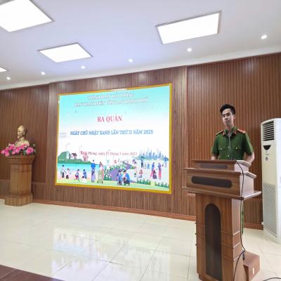 Tuổi trẻ Công an thành phố đồng loạt ra quân “Ngày Chủ nhật xanh” lần thứ II năm 2025