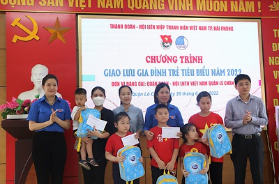 Chương trình giao lưu Gia đình trẻ tiêu biểu quận Lê Chân năm 2022
