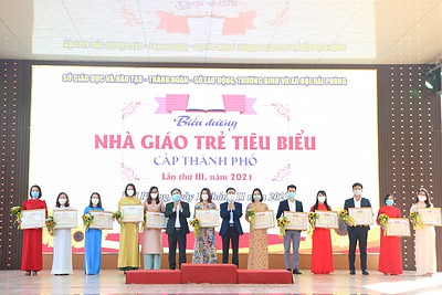 Chương trình biểu dương Biểu dương Nhà giáo trẻ tiêu biểu, Học sinh 3 tốt, Học sinh 3 rèn luyện cấp thành phố năm 2021