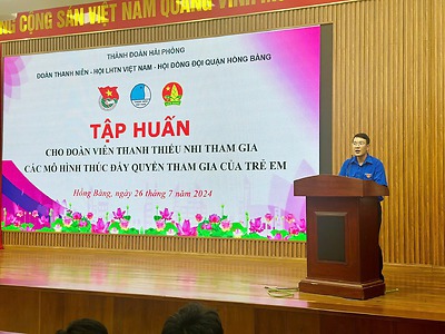 Tập huấn cho thanh thiếu nhi tham gia các mô hình thúc đẩy quyền tham gia của trẻ em 2024