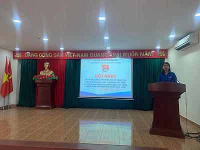 Hội nghị tập huấn, cung cấp thông tin, kỹ năng cho đội ngũ báo cáo viên, tuyên truyền viên về Luật Thanh niên và Chiến lược phát triển thanh niên Việt Nam giai đoạn 2021 - 2030.