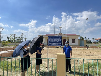 HUYỆN ĐOÀN TIÊN LÃNG KIỂM TRA, GIÁM SÁT VIỆC THỰC HIỆN CÁC SÂN CHƠI CHO THIẾU NHI