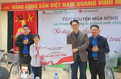 Đoàn TNCS Hồ Chí Minh Khu Kinh tế Hải Phòng tổ chức Chương trình Tình nguyện mùa đông: 