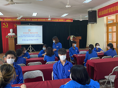 Đoàn trường PTNT Đồ Sơn tổ chức Hội nghị tư vấn hướng nghiệp, khởi nghiệp cho đoàn viên, học sinh năm 2022