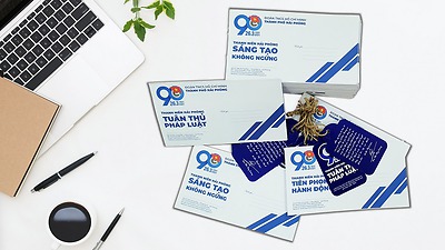 Thành đoàn phát hành phong bì thư, thiệp chúc mừng các giá trị hình mẫu thanh niên Hải Phòng thời kỳ mới nhân dịp Kỷ niệm 90 năm Ngày thành lập Đoàn