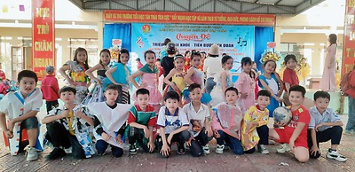 Liên đội Tiểu học Tân Trào hân hoan tổ chức Ngày hội Thiếu nhi vui khỏe - tiến bước lên Đoàn