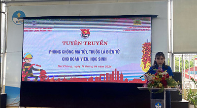 Đoàn trường THPT Lương Khánh Thiện tổ chức hoạt động tuyên truyền phòng chống ma túy, thuốc lá điện tử cho Đoàn viên, học sinh