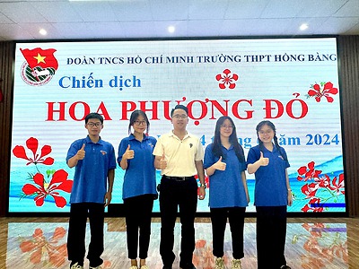 Chiến dịch Hoa phượng đỏ năm 2024 - THPT Hồng Bàng