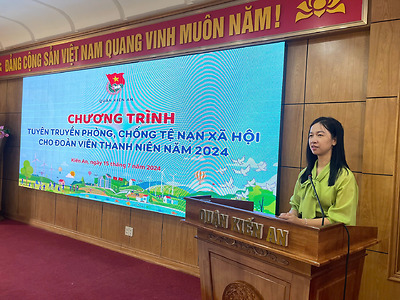 CHƯƠNG TRÌNH TUYÊN TRUYỀN PHÒNG, CHỐNG TỆ NẠN XÃ HỘI CHO ĐOÀN VIÊN THANH NIÊN NĂM 2024