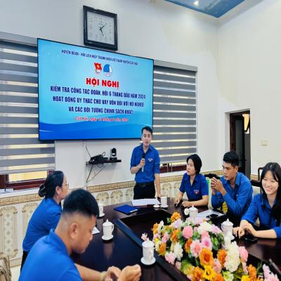 HỘI NGHỊ KIỂM TRA CÔNG TÁC ĐOÀN, HỘI 6 THÁNG ĐẦU NĂM; CÔNG TÁC ỦY THÁC CHO VAY VỐN ĐỐI VỚI HỘ NGHÈO VÀ CÁC ĐỐI TƯƠNG CHÍNH SÁCH KHÁC NĂM 2024