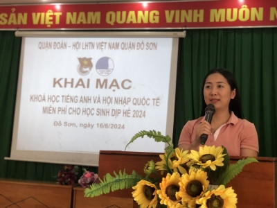 Quận Đồ Sơn: Tổ chức khoá học Tiếng anh và hội nhập quốc tế miễn phí cho học sinh nhân dịp hè 2024