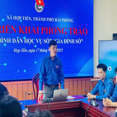 HỢP TIẾN _ TRIỂN KHAI PHONG TRÀO “BÌNH DÂN HỌC VỤ SỐ” 