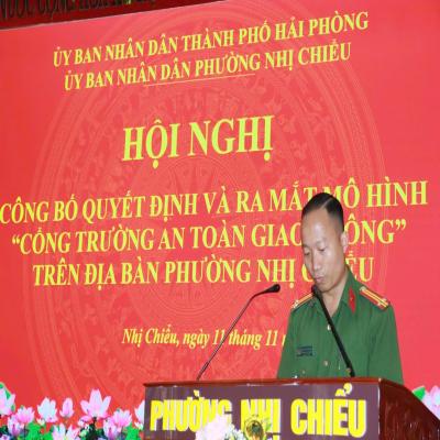 Ra mắt mô hình “Cổng trường an toàn giao thông” trên địa bàn phường