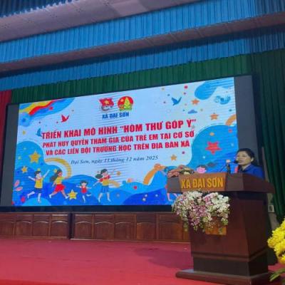 XÃ ĐẠI SƠN TRIỂN KHAI CÀI ĐẶT ỨNG DỤNG “LÀM VIỆC TỐT” TẠI LIÊN ĐỘI CÁC TRƯỜNG TIỂU HỌC TRÊN ĐỊA BÀN XÃ