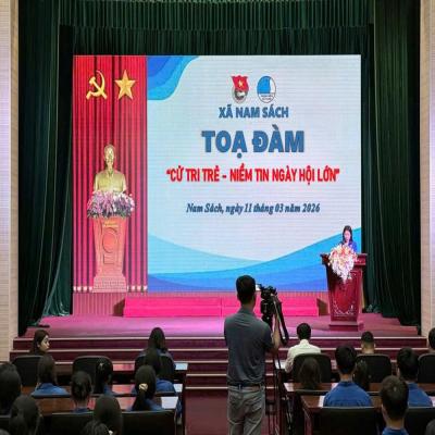 [Thanh niên với bầu cử] ĐOÀN THANH NIÊN XÃ NAM SÁCH TỔ CHỨC TỌA ĐÀM: 