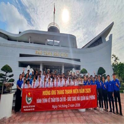 Tháng Thanh niên 2026: Đoàn phường Nam Đồ Sơn tổ chức Hành trình về thăm 