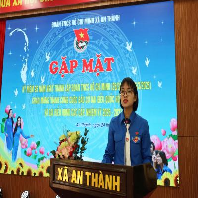 ĐOÀN XÃ AN THÀNH TỔ CHỨC GẶP MẶT KỶ NIỆM 95 NĂM NGÀY THÀNH LẬP ĐOÀN TNCS HỒ CHÍ MINH