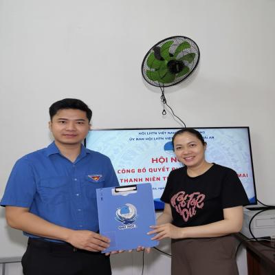 Uỷ ban Hội LHTN Việt Nam phường Hải An tổ chức Hội nghị công bố Quyết định thành lập Chi hội trường Mầm non Sao Mai