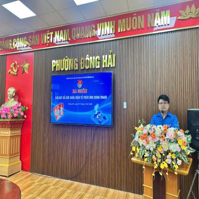 ĐOÀN PHƯỜNG ĐÔNG HẢI: RA QUÂN CÀI ĐẶT SỔ SỨC KHOẺ ĐIỆN TỬ TRÊN ỨNG DỤNG VNeID