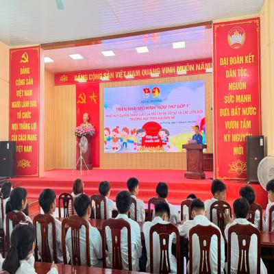 HỘI ĐỒNG ĐỘI XÃ LẠC PHƯỢNG TRIỂN KHAI MÔ HÌNH PHÁT HUY QUYỀN THAM GIA CỦA TRẺ EM TẠI CÁC LIÊN ĐỘI
