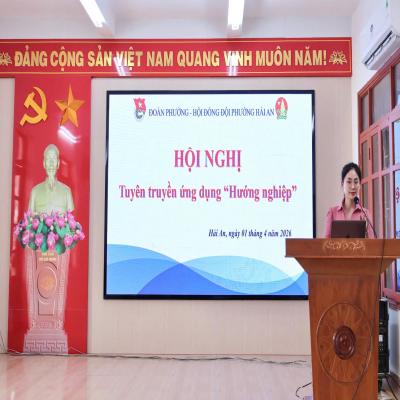 Đoàn phường – Hội đồng Đội phường Hải An đã tổ chức Hội nghị tuyên truyền ứng dụng “Hướng nghiệp” 