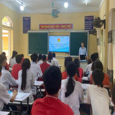 Hội đồng đội xã Chí Minh tổ chức hoạt động tư vấn hướng nghiệp và trải nghiệm nghề nghiệp cho học sinh THCS