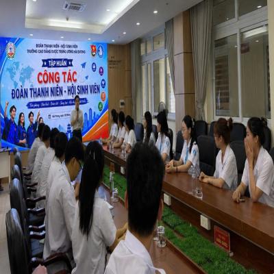 TỔ CHỨC TẬP HUẤN CÔNG TÁC ĐOÀN THANH NIÊN – HỘI SINH VIÊN CHO CÁN BỘ ĐOÀN, CÁN BỘ HỘI TRƯỜNG CAO ĐẲNG DƯỢC TW HẢI DƯƠNG