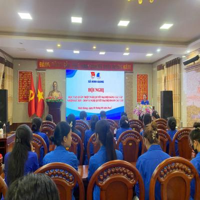 Ninh Giang: Hội nghị học tập, quán triệt Nghị quyết Đại hội Đảng các cấp, nhiệm kỳ 2025-2030 và Nghị quyết Đại hội Đoàn các cấp