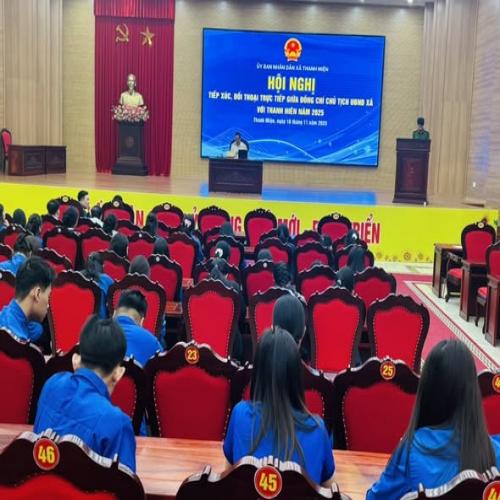 THANH MIỆN TỔ CHỨC TIẾP XÚC ĐỐI THOẠI GIỮA CHỦ TỊCH UBND XÃ VỚI THANH NIÊN NĂM 2025