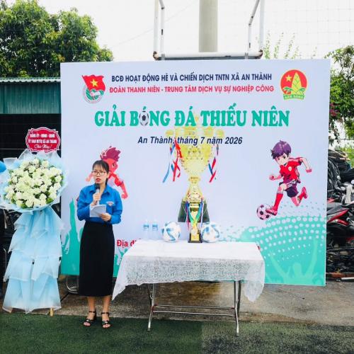 An Thành khai mạc Giải bóng đá thiếu niên hè năm 2026