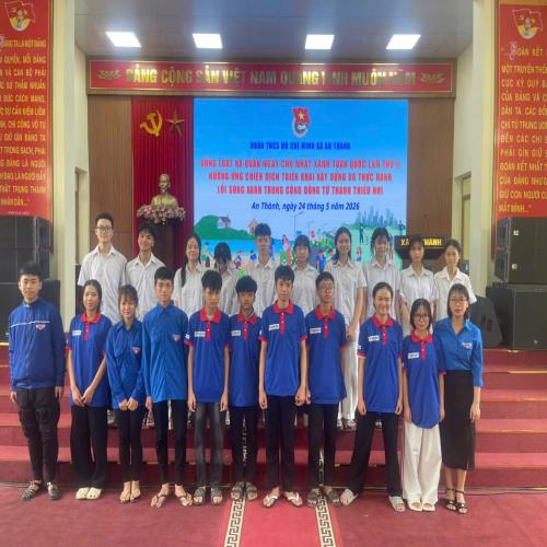 AN THÀNH TỔ CHỨC ĐỒNG LOẠT RA QUÂN “NGÀY CHỦ NHẬT XANH” TOÀN QUỐC LẦN THỨ 2 NĂM 2026
